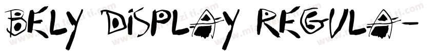 Bely Display Regula字体转换